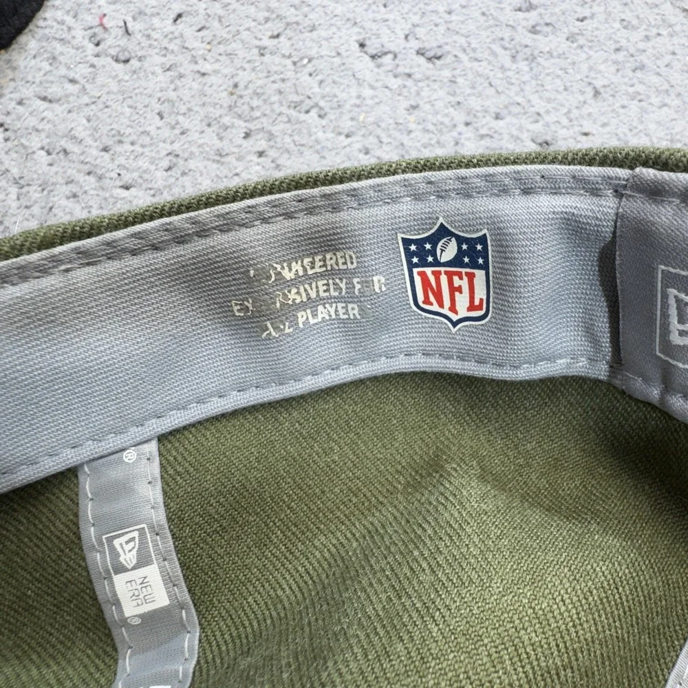 Atlanta Falcons‎ Hat Cap 7 3/4 Green Black Salute To Service Fitted NFL USA Flag